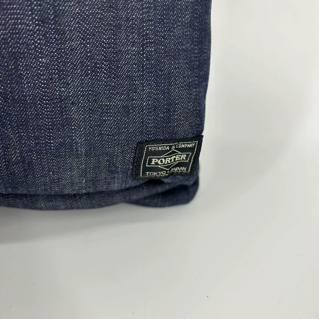 Porter Classic Denim Tote Bag — detail