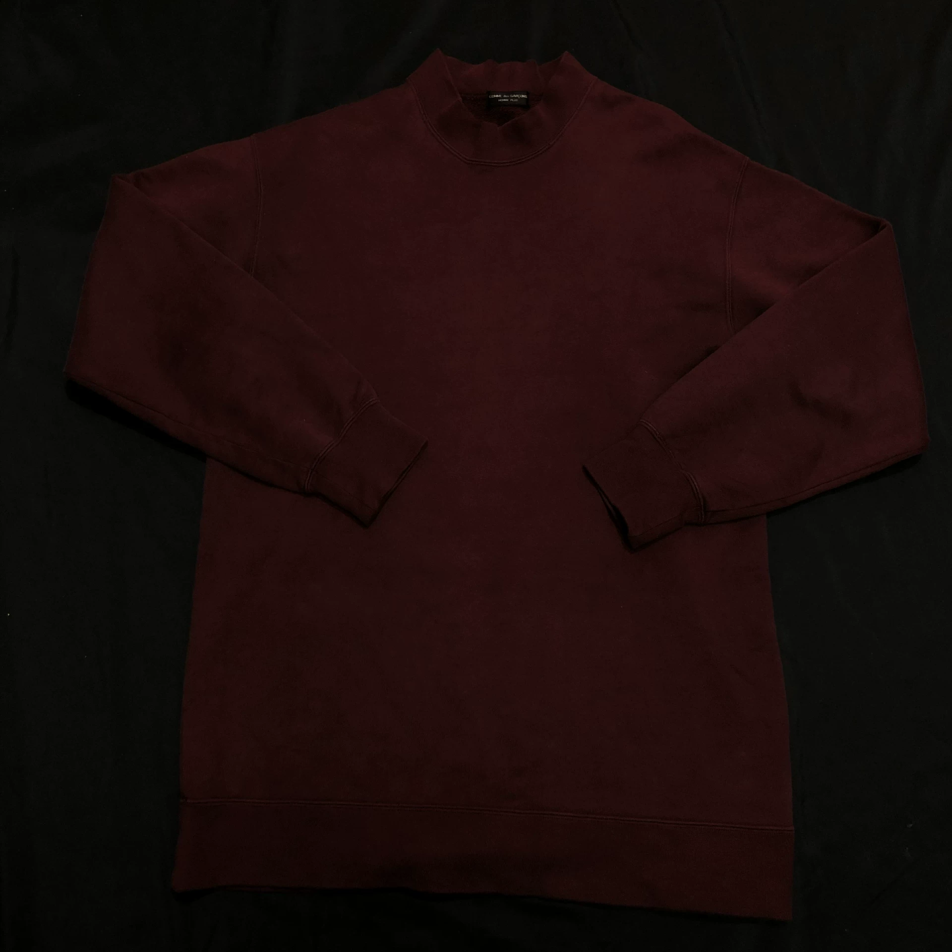 Comme des Garçons 89AW Wine Red Sweatshirt — front