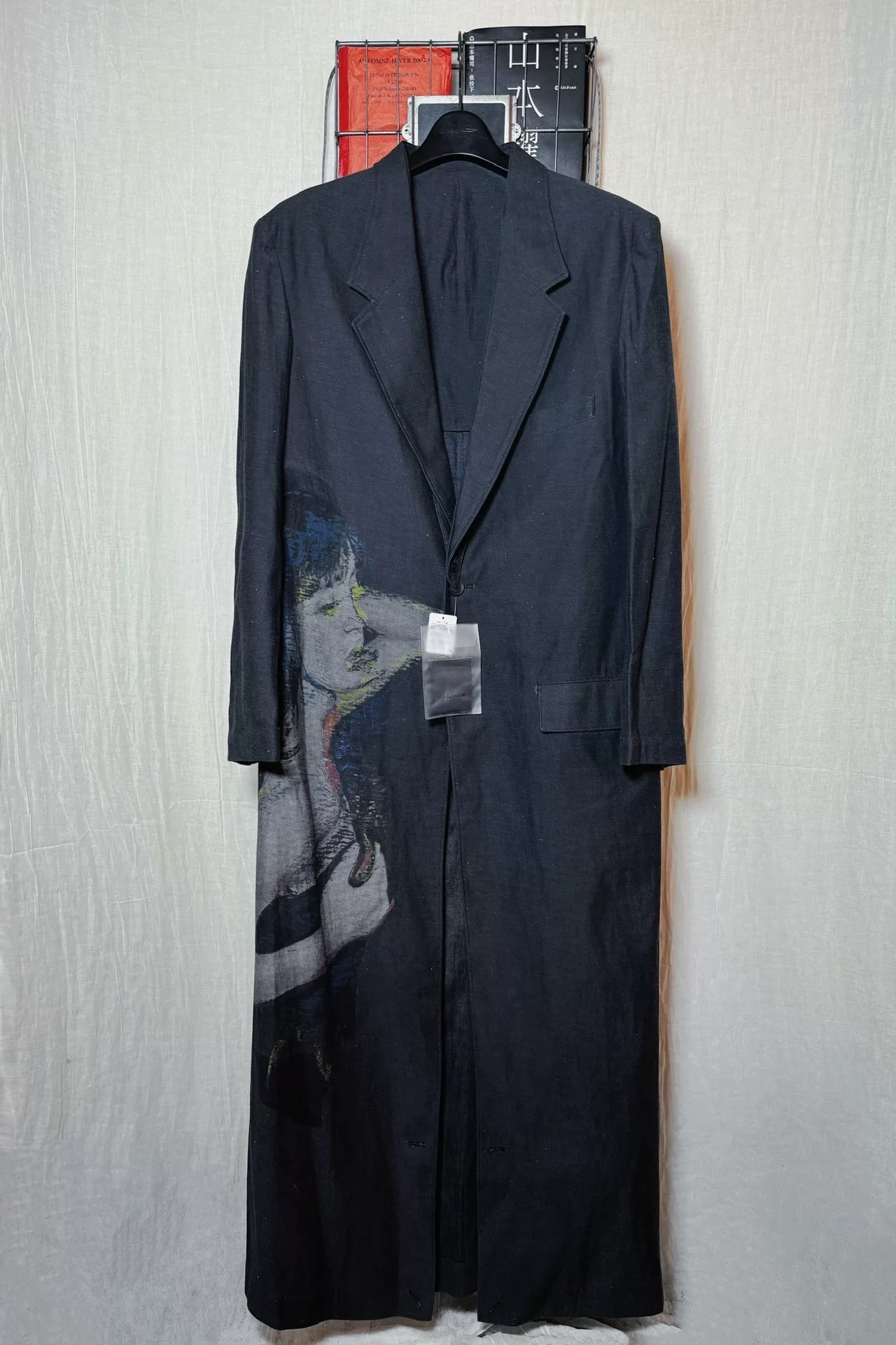 Yohji Yamamoto 24AW Printed Long Coat — front