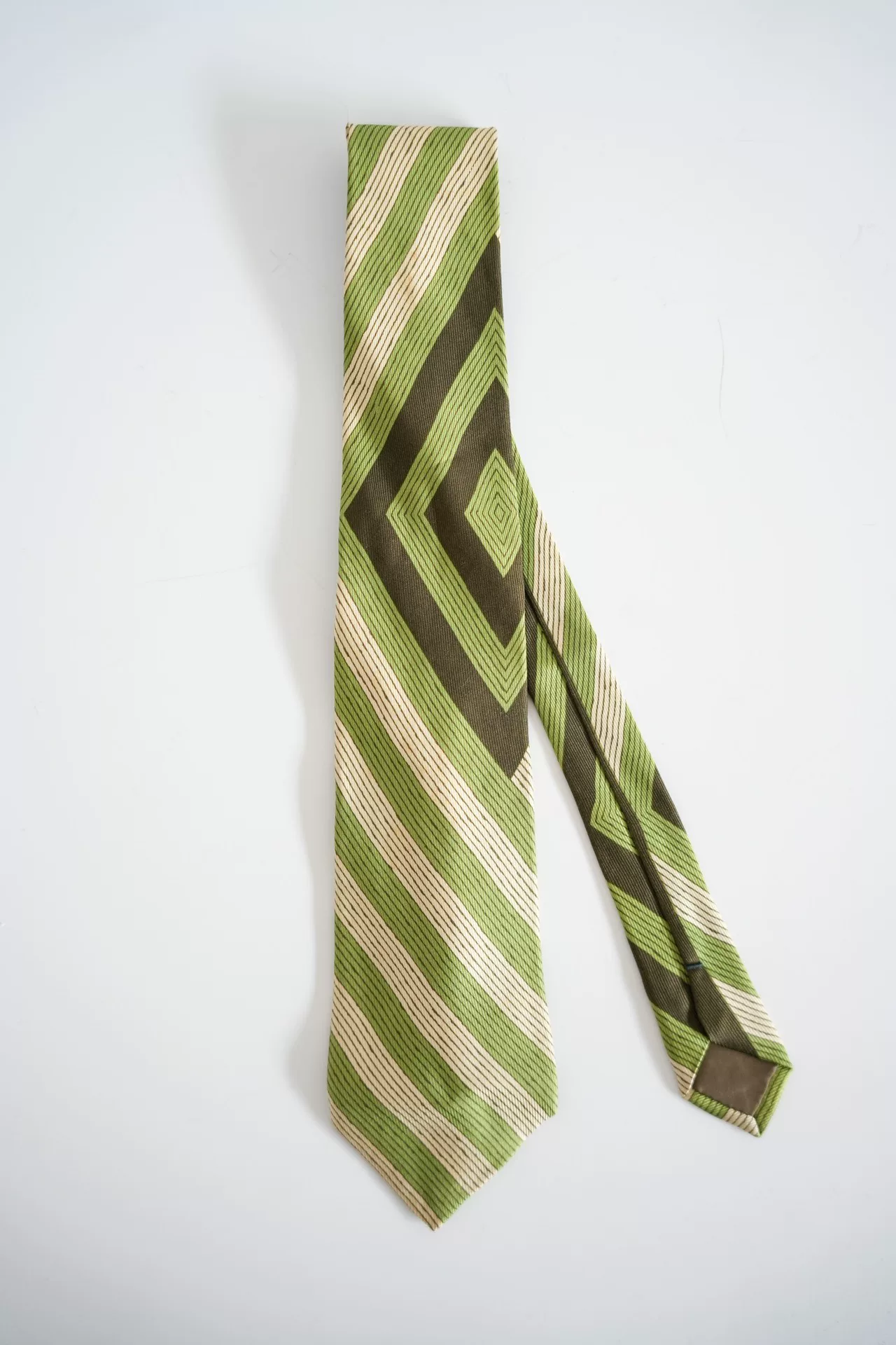 Yohji Yamamoto Diamond Silk Tie