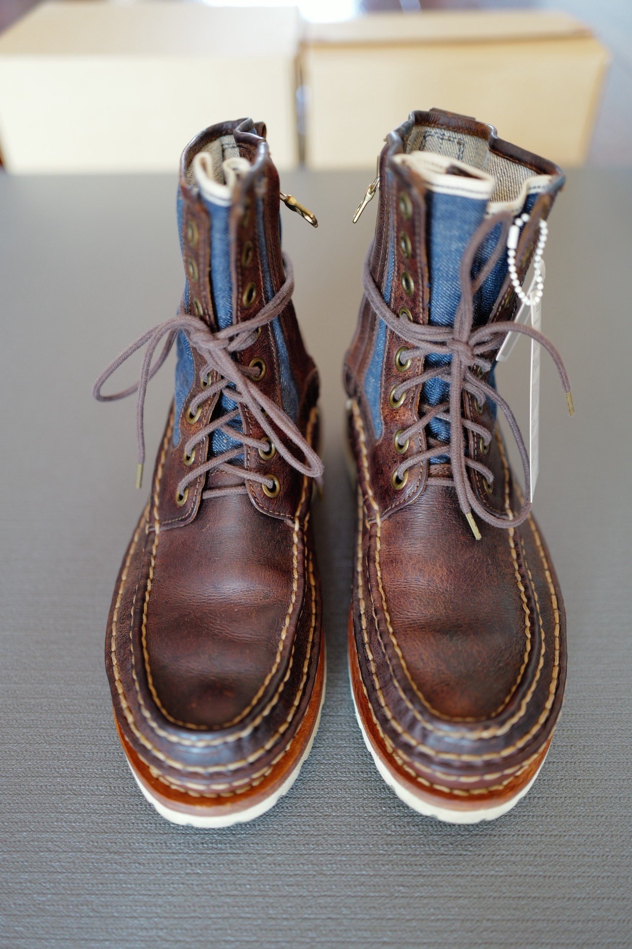 visvim 12SS Grizzly Folk Isetan Boots — detail