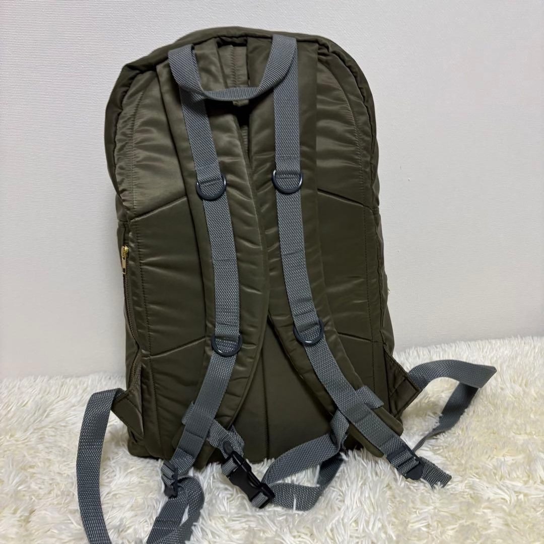 PORTER Olive Green Utility Backpack — detail