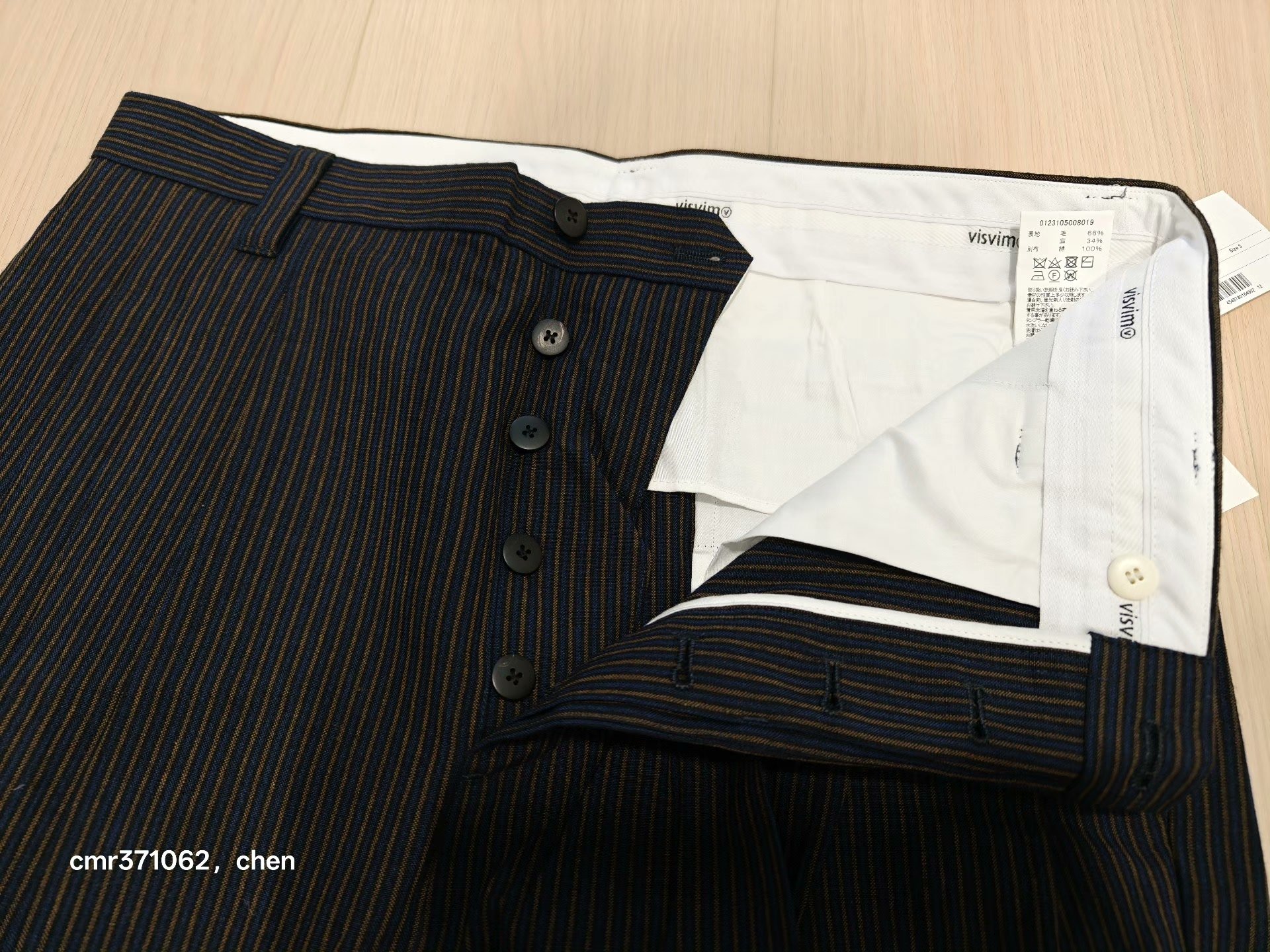 VISVIM 23SS MCCLOUD SLACKS SANTOME — detail
