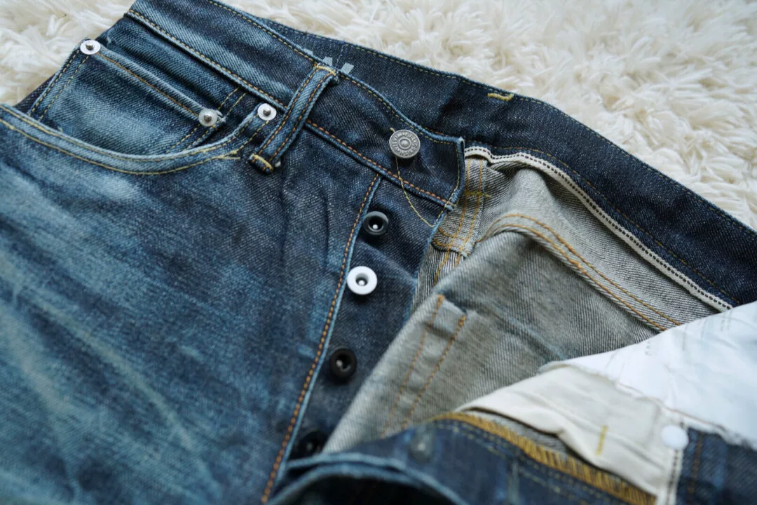 visvim 04 Blue Denim Jeans — back