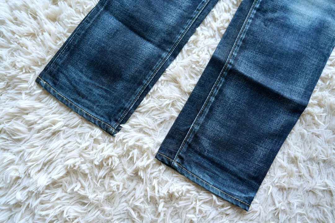 visvim 04 Blue Denim Jeans — label