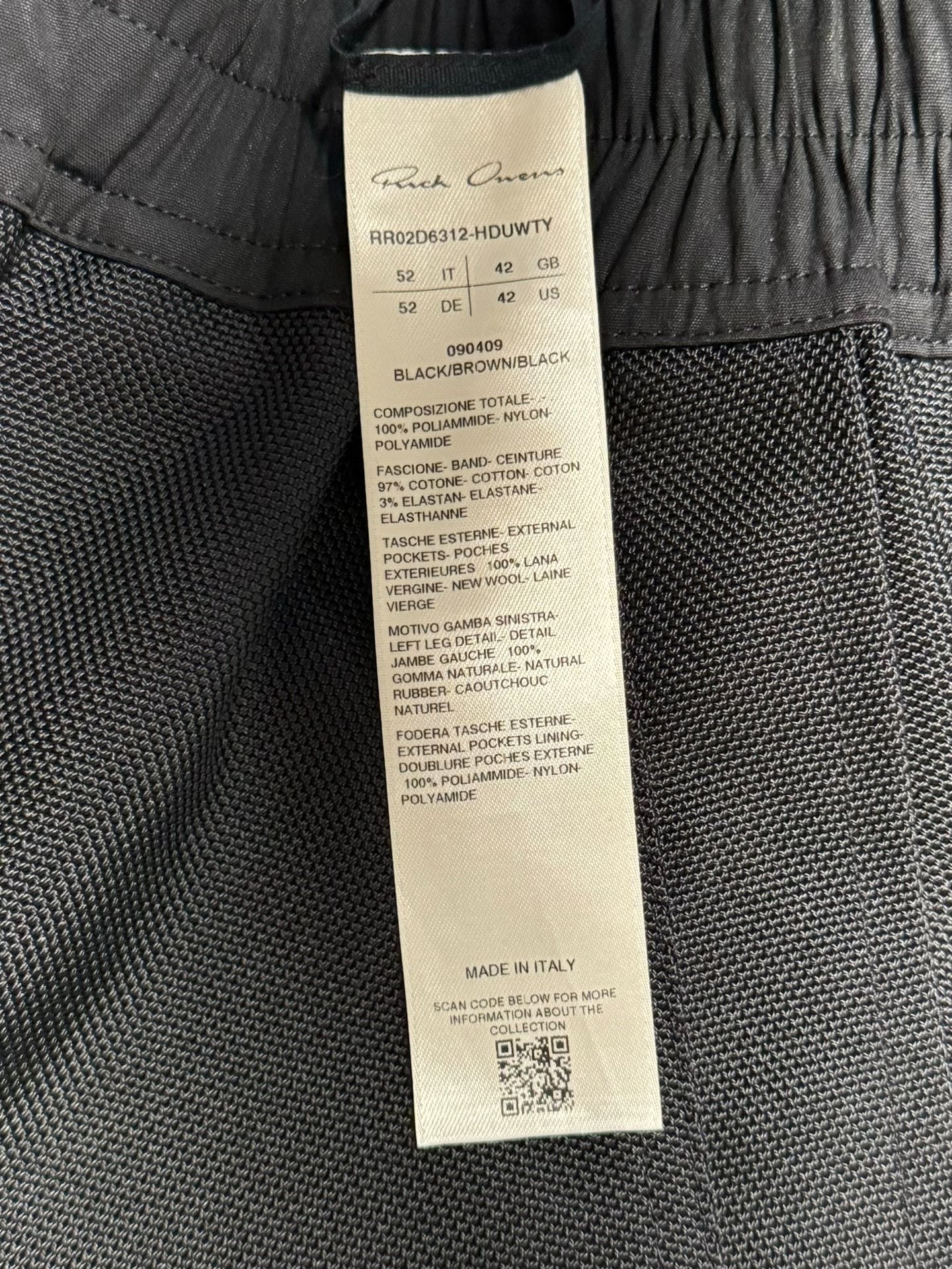 Rick Owens Mastodon Megacargo Cargo Pants — detail