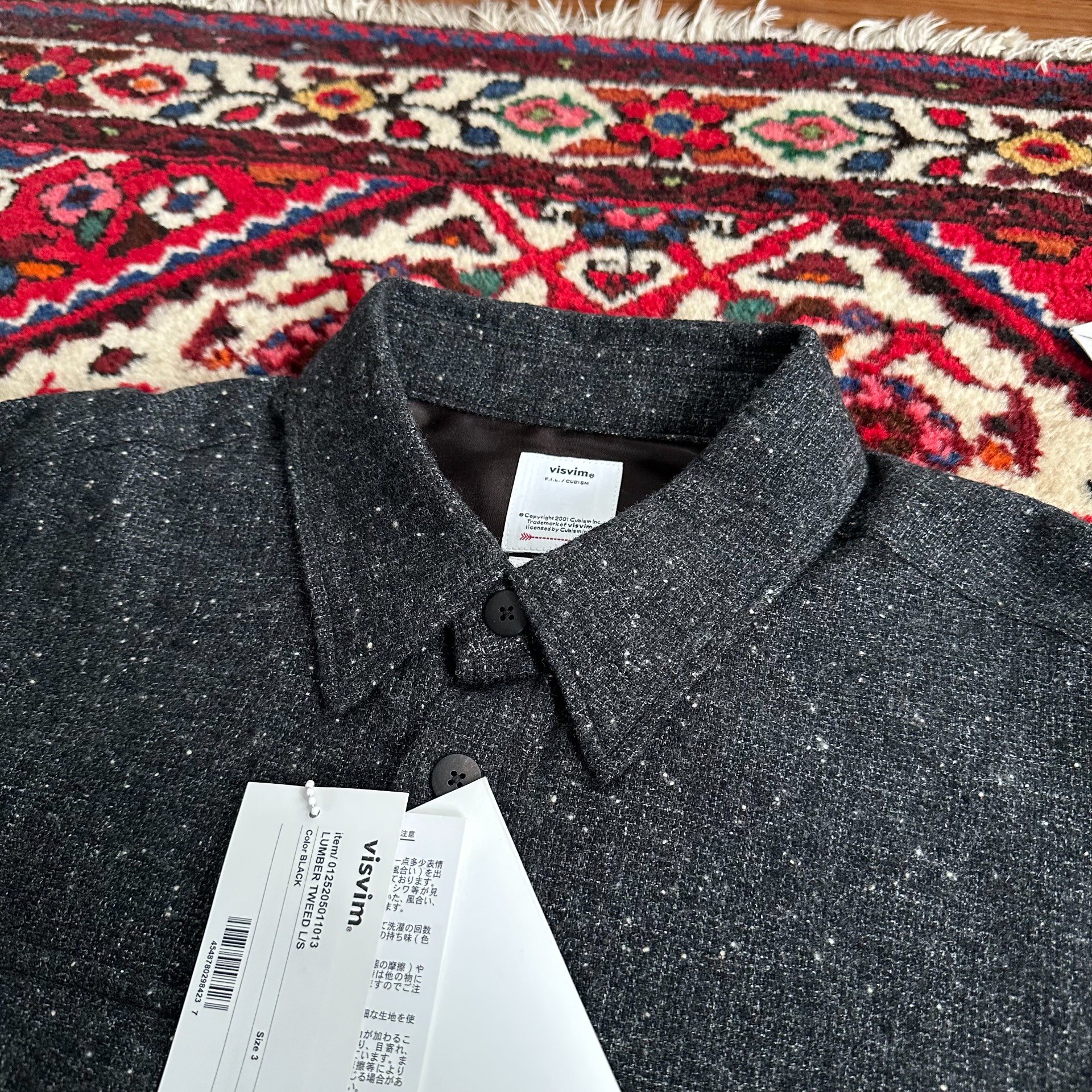 VISVIM 25AW Lumber Tweed L/S Shirt — label