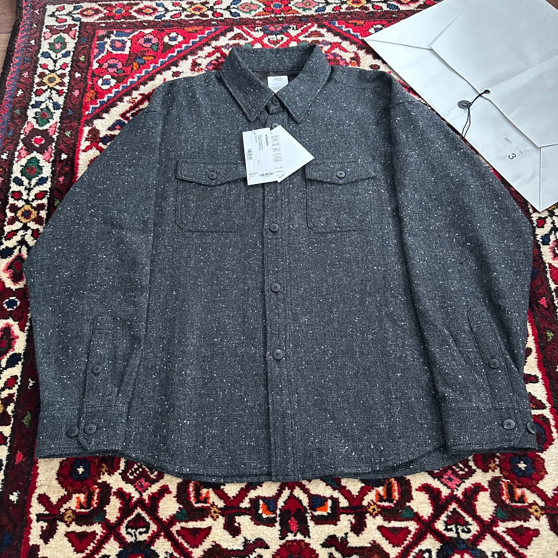 VISVIM 25AW Lumber Tweed L/S Shirt — front