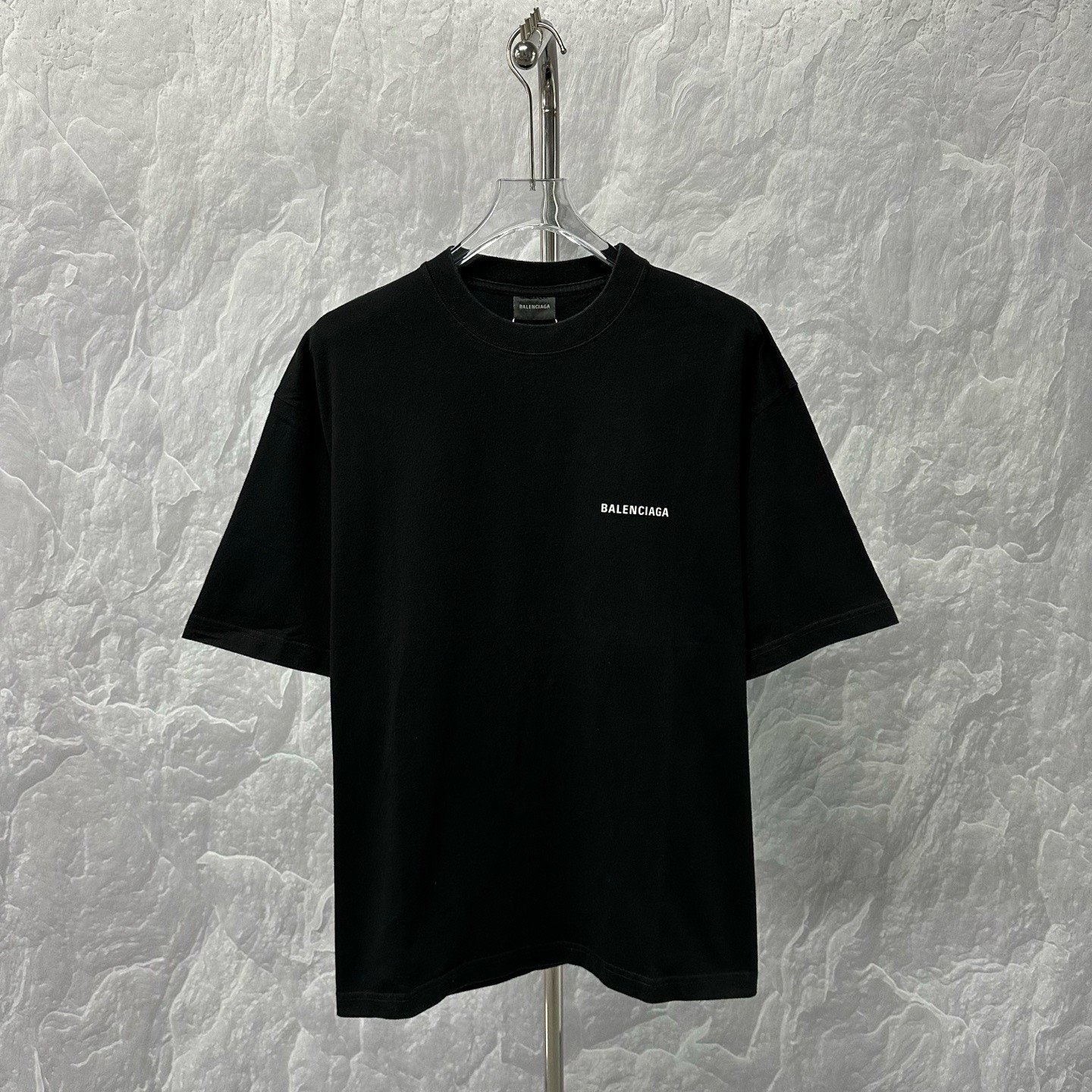 Balenciaga Distressed Logo Print Short Sleeve M