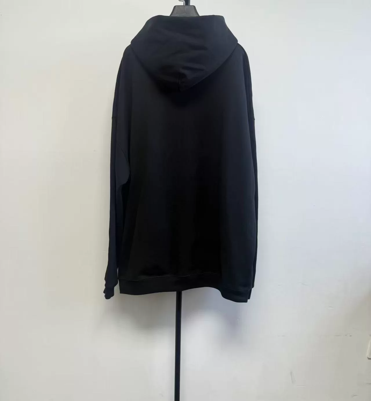 Balenciaga Portrait Logo Print Hoodie — front