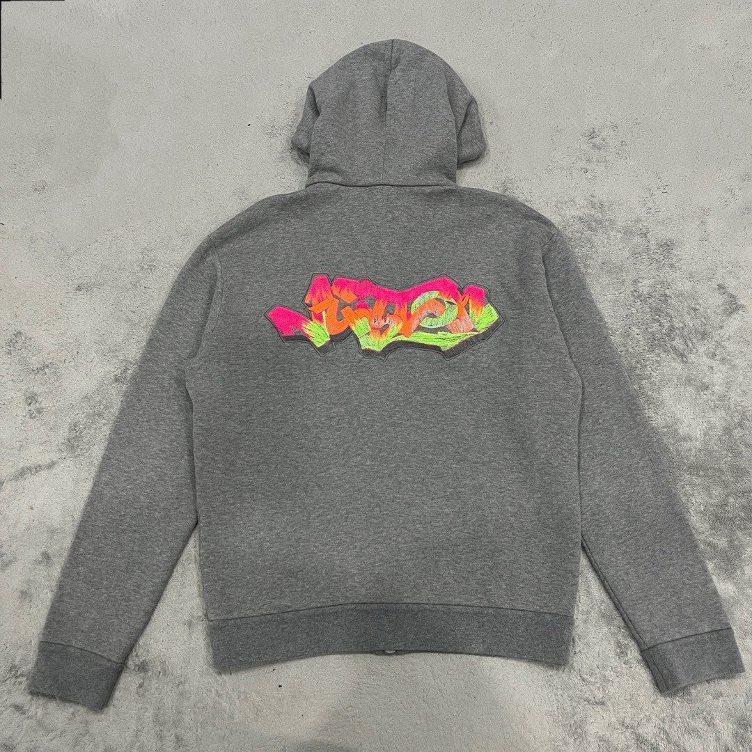 Louis Vuitton 3D Graffiti Hooded Jacket — front