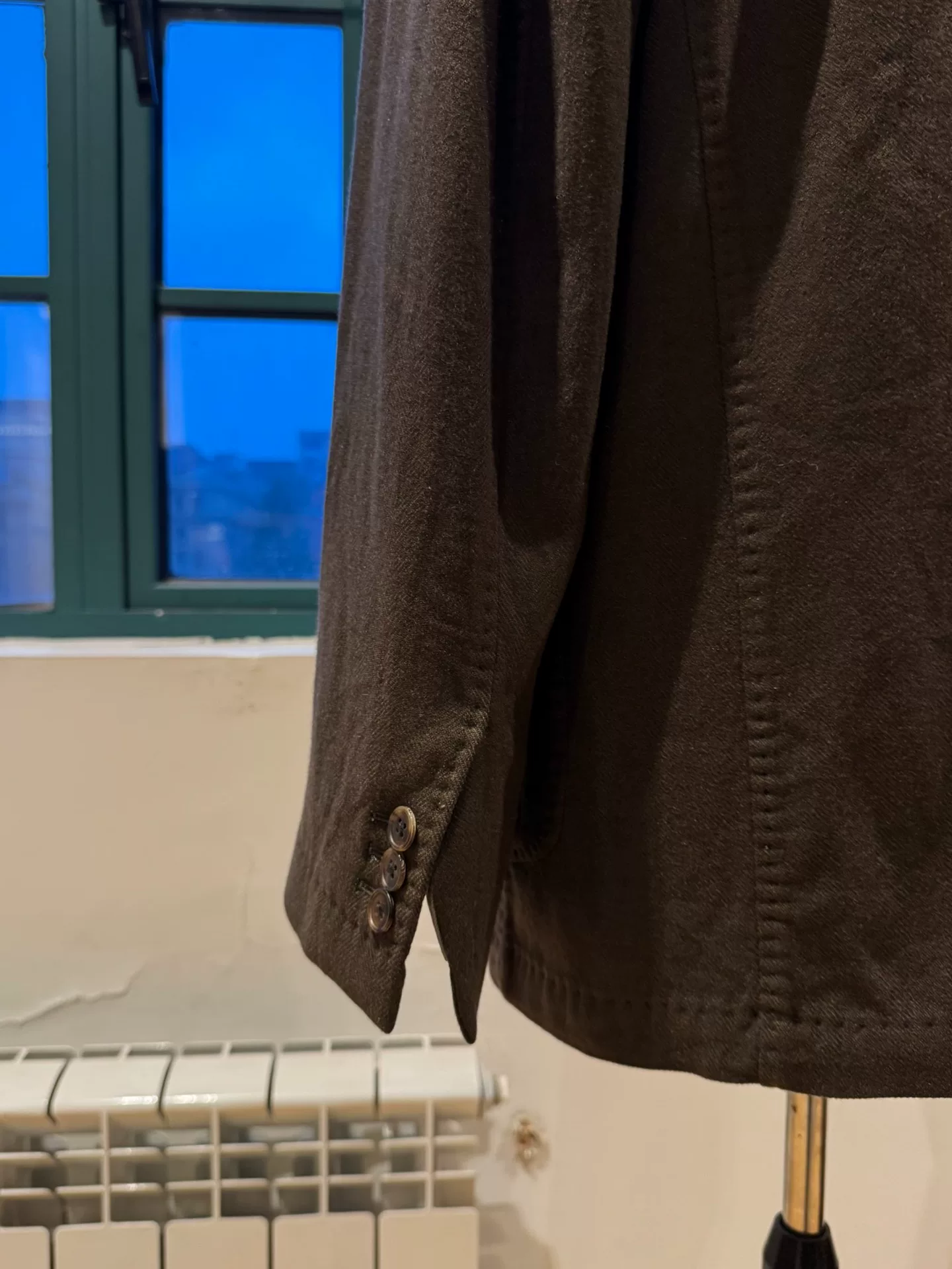 Colombo Brown Cashmere Jacket — back