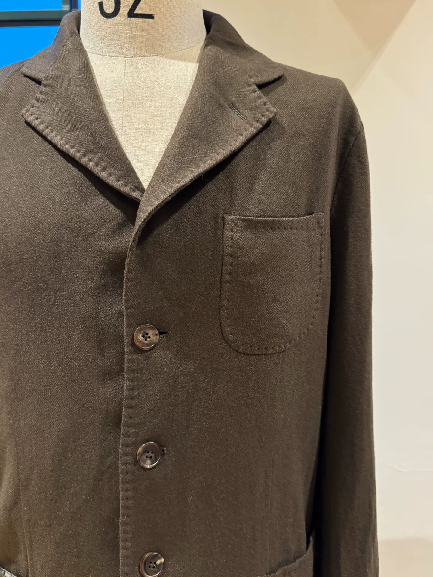 Colombo Brown Cashmere Jacket — label
