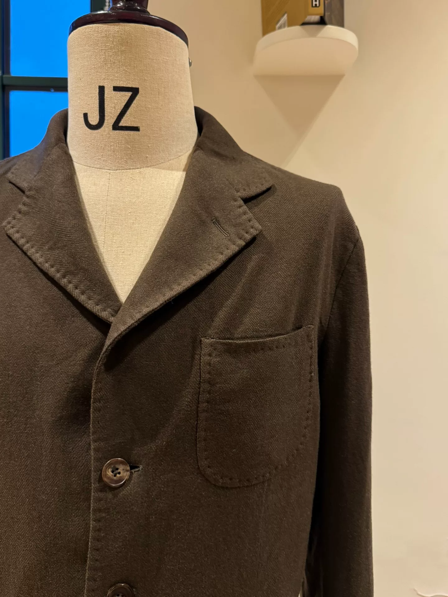 Colombo Brown Cashmere Jacket — front