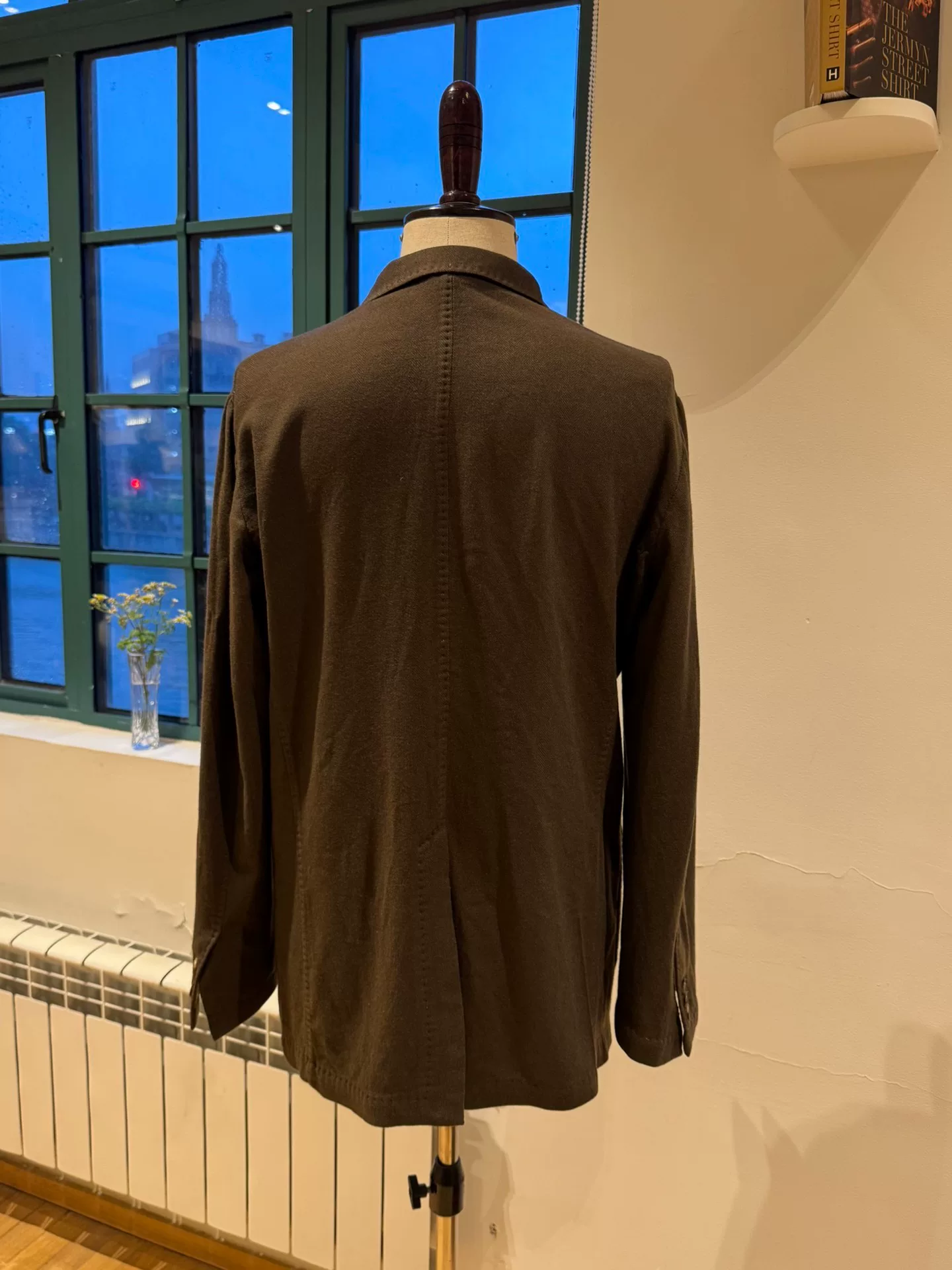 Colombo Brown Cashmere Jacket — detail