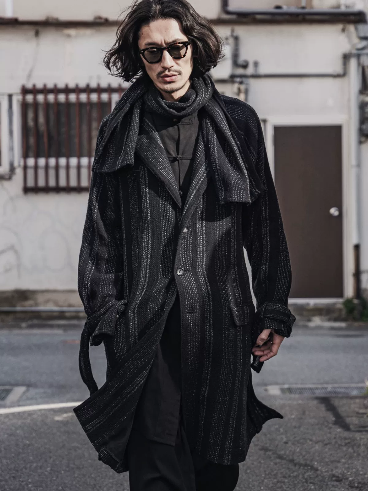 Yohji Yamamoto 24ss Detachable Scarf Coat
