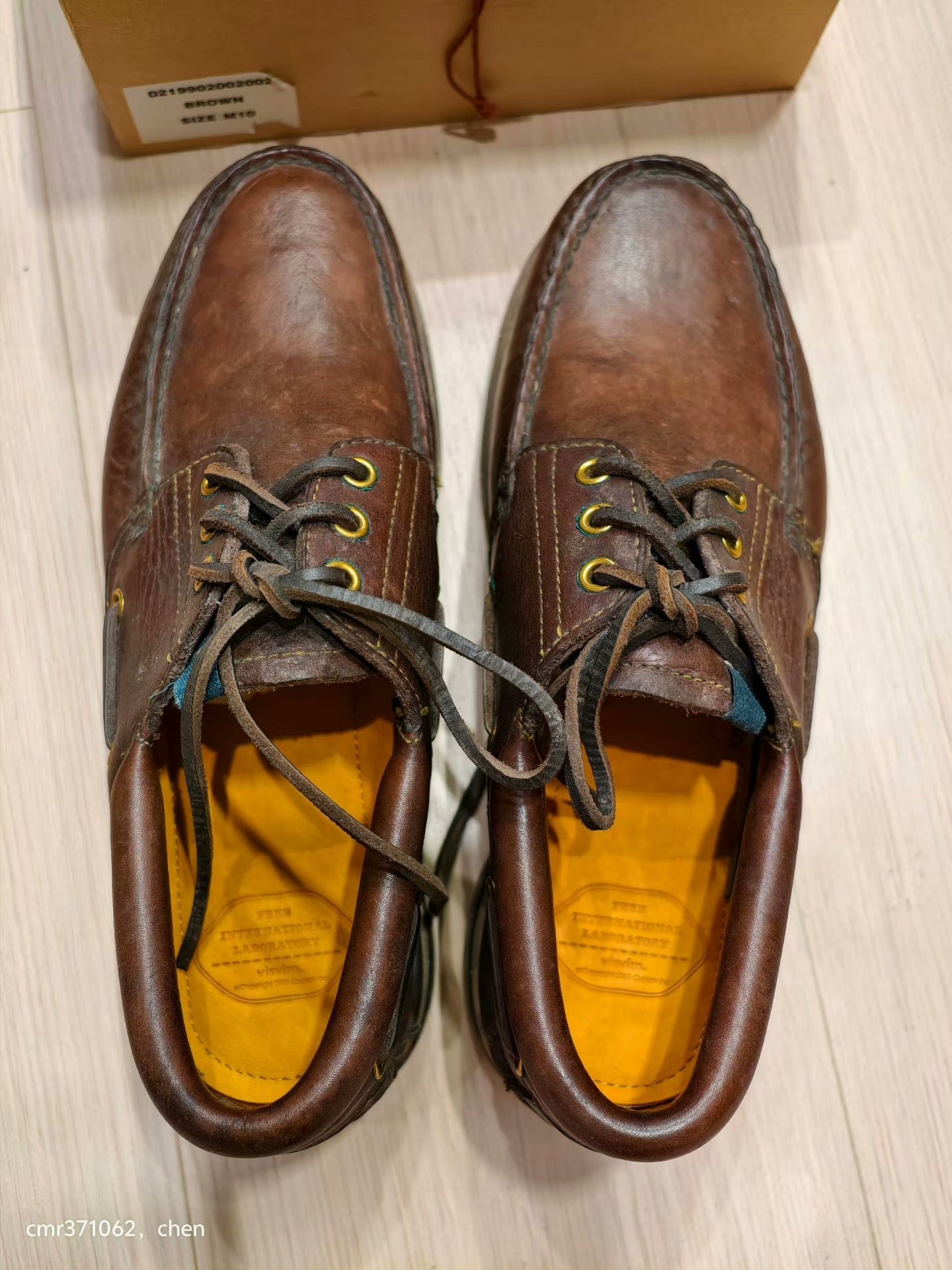 VISVIM 19 ICT AMERICANA DECK — label
