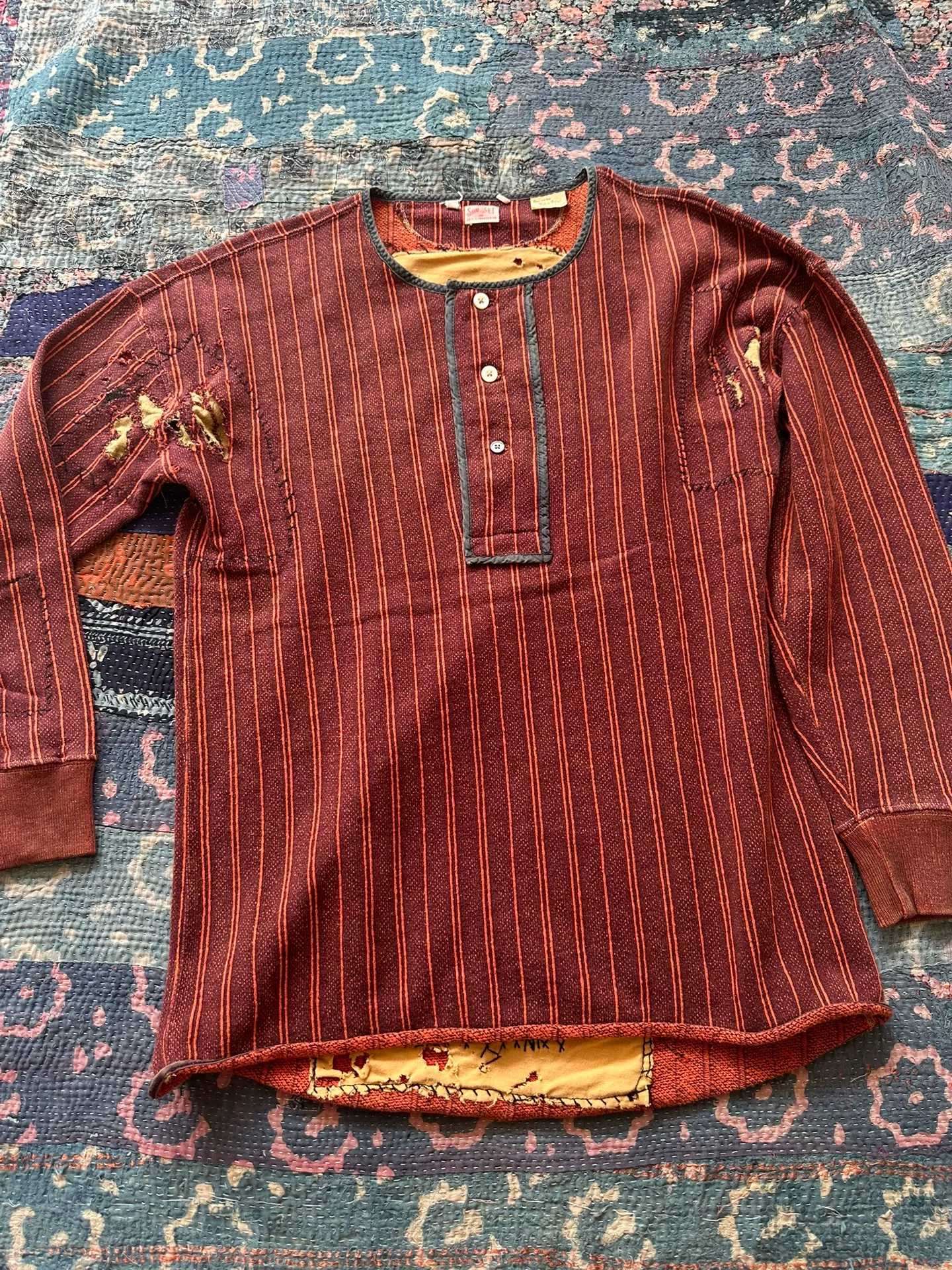 Levi’s Long-Sleeve Red Stripe Top
