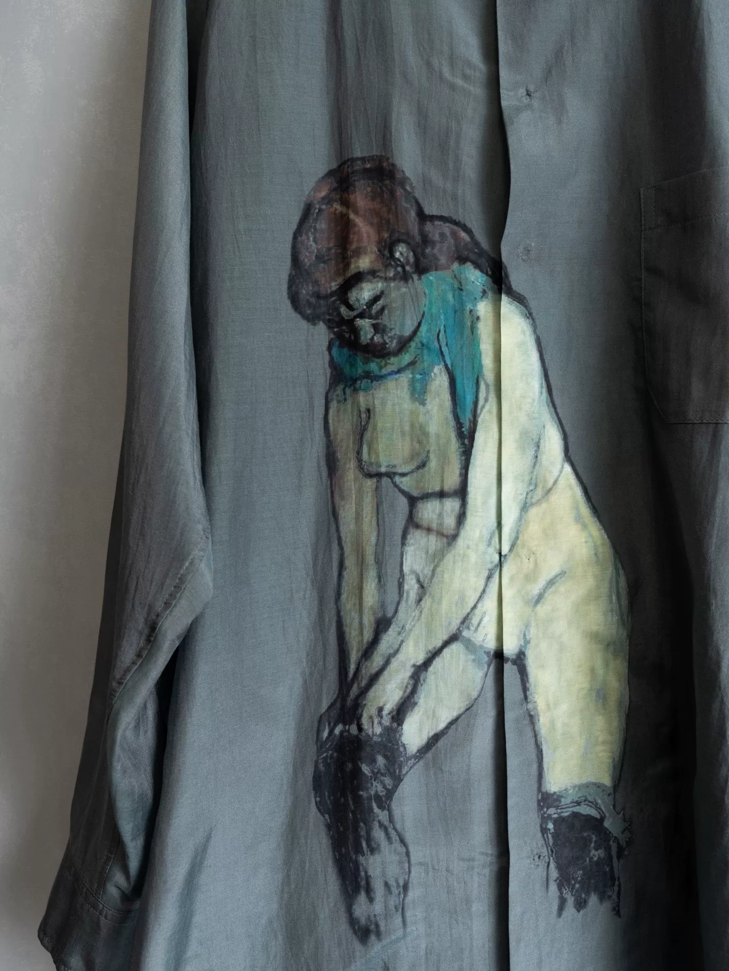 Yohji Yamamoto 24SS Sock Print Shirt — back