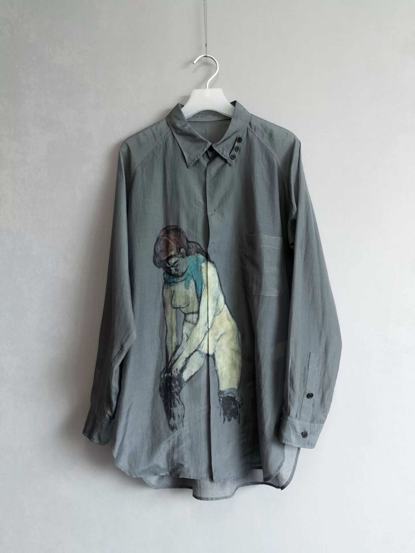 Yohji Yamamoto 24SS Sock Print Shirt
