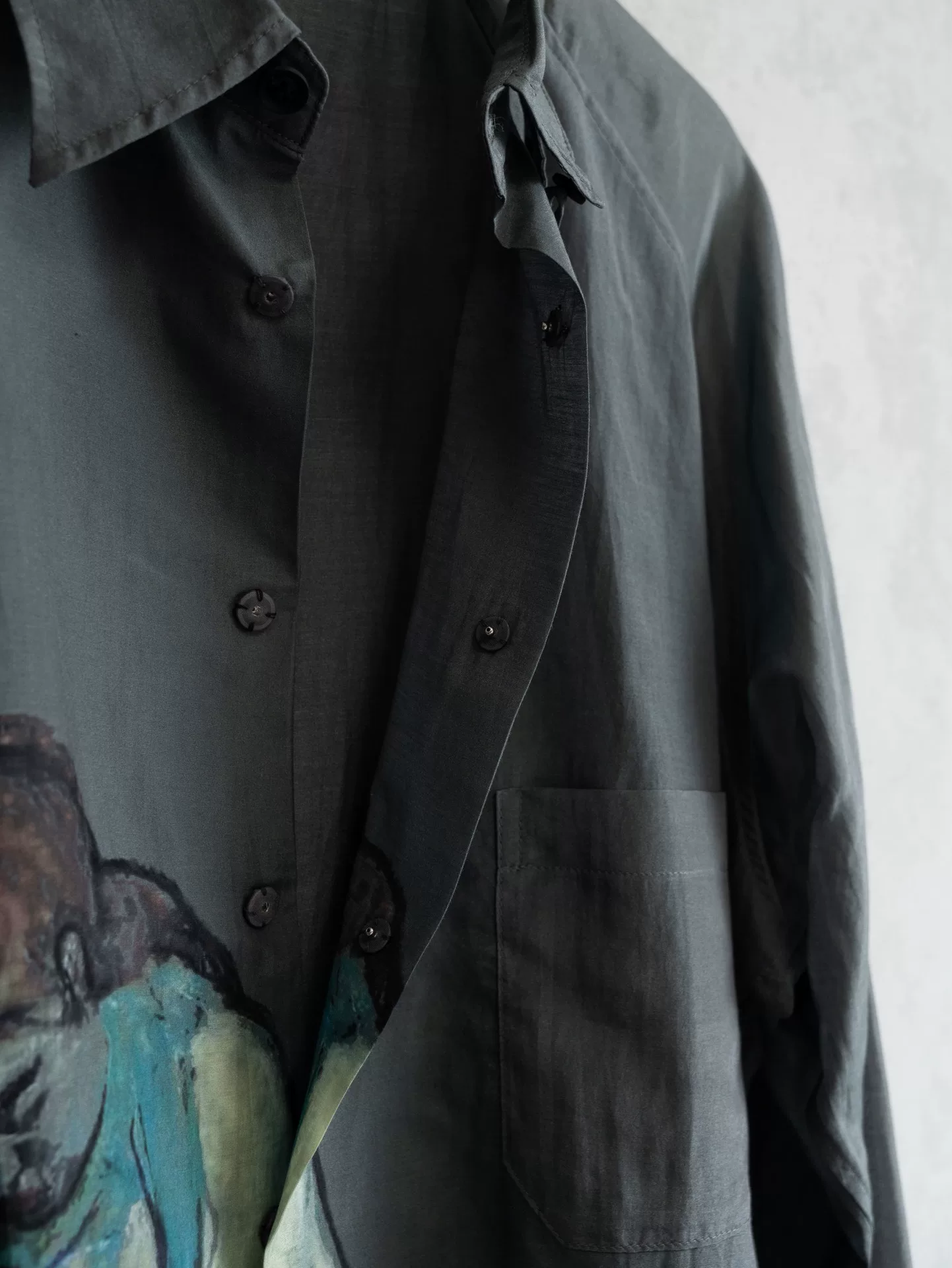 Yohji Yamamoto 24SS Sock Print Shirt — label