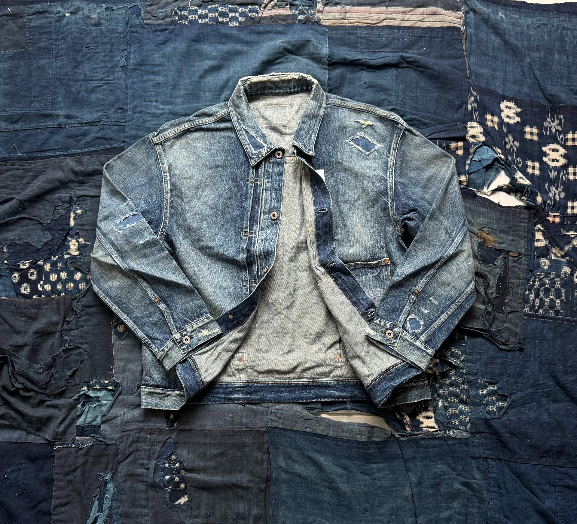 MADNESS 24AW Aging Type-I Denim Jacket — front