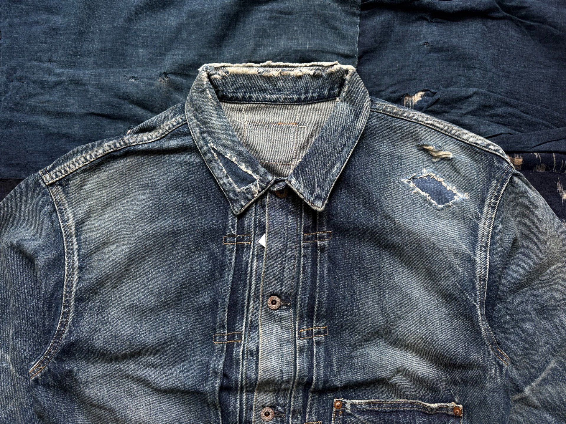 MADNESS 24AW Aging Type-I Denim Jacket — back