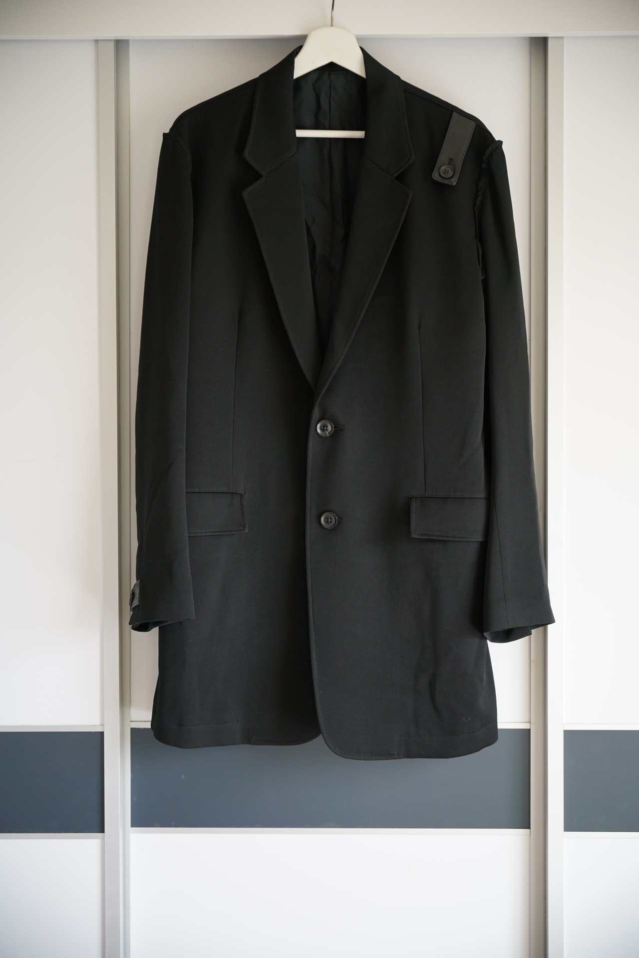 Yohji Yamamoto 17AW Pleated Leather Suit