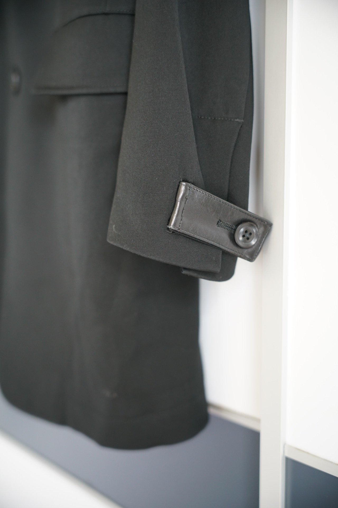 Yohji Yamamoto 17AW Pleated Leather Suit — back