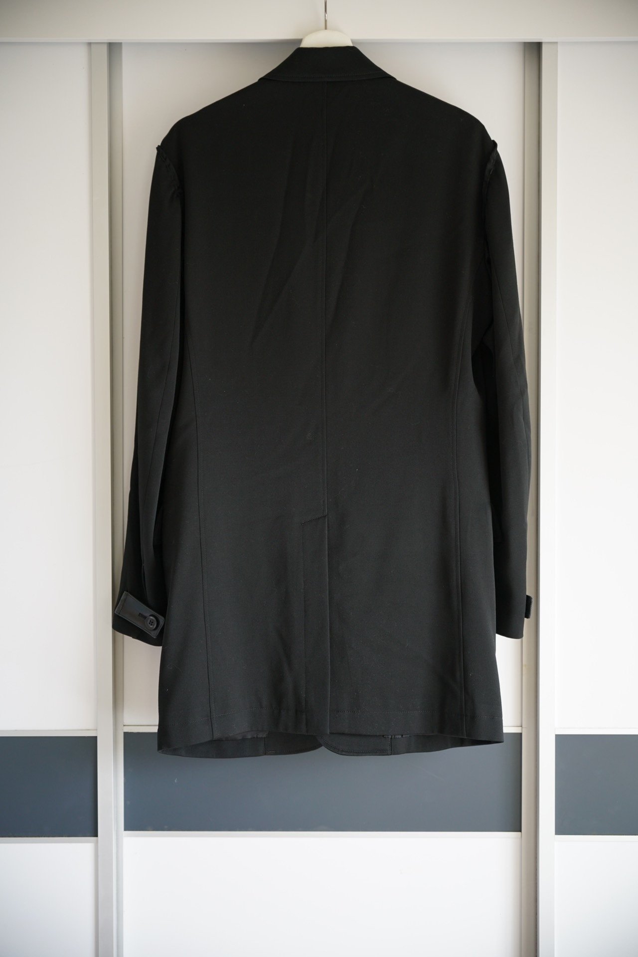 Yohji Yamamoto 17AW Pleated Leather Suit — front