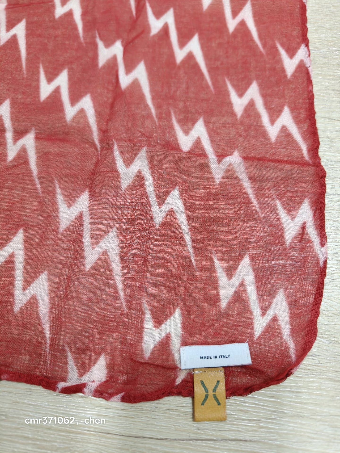 visvim 17ss Lightning Stole Scarf — label