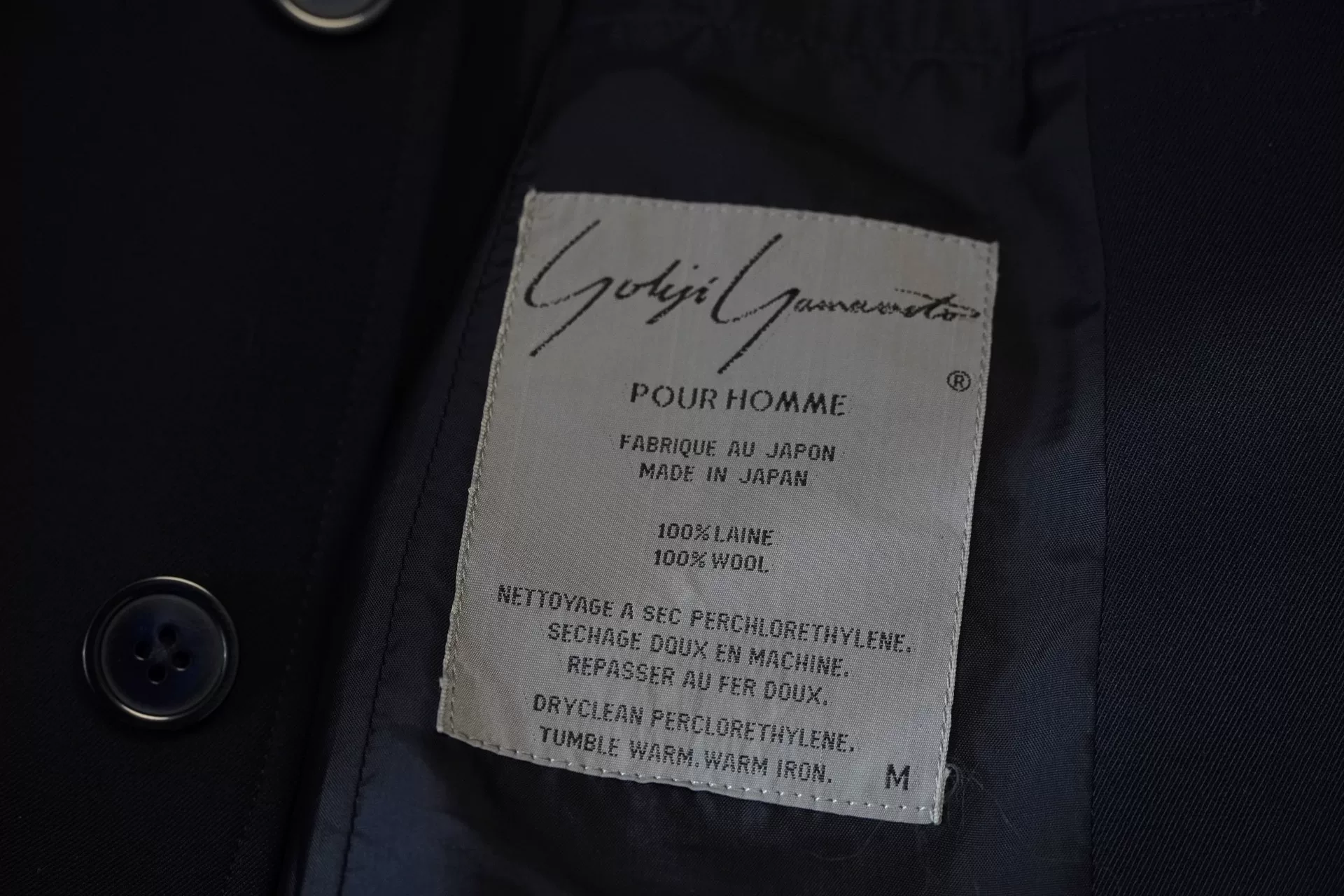 Yohji Yamamoto 90SS Embroidered Jacket — back