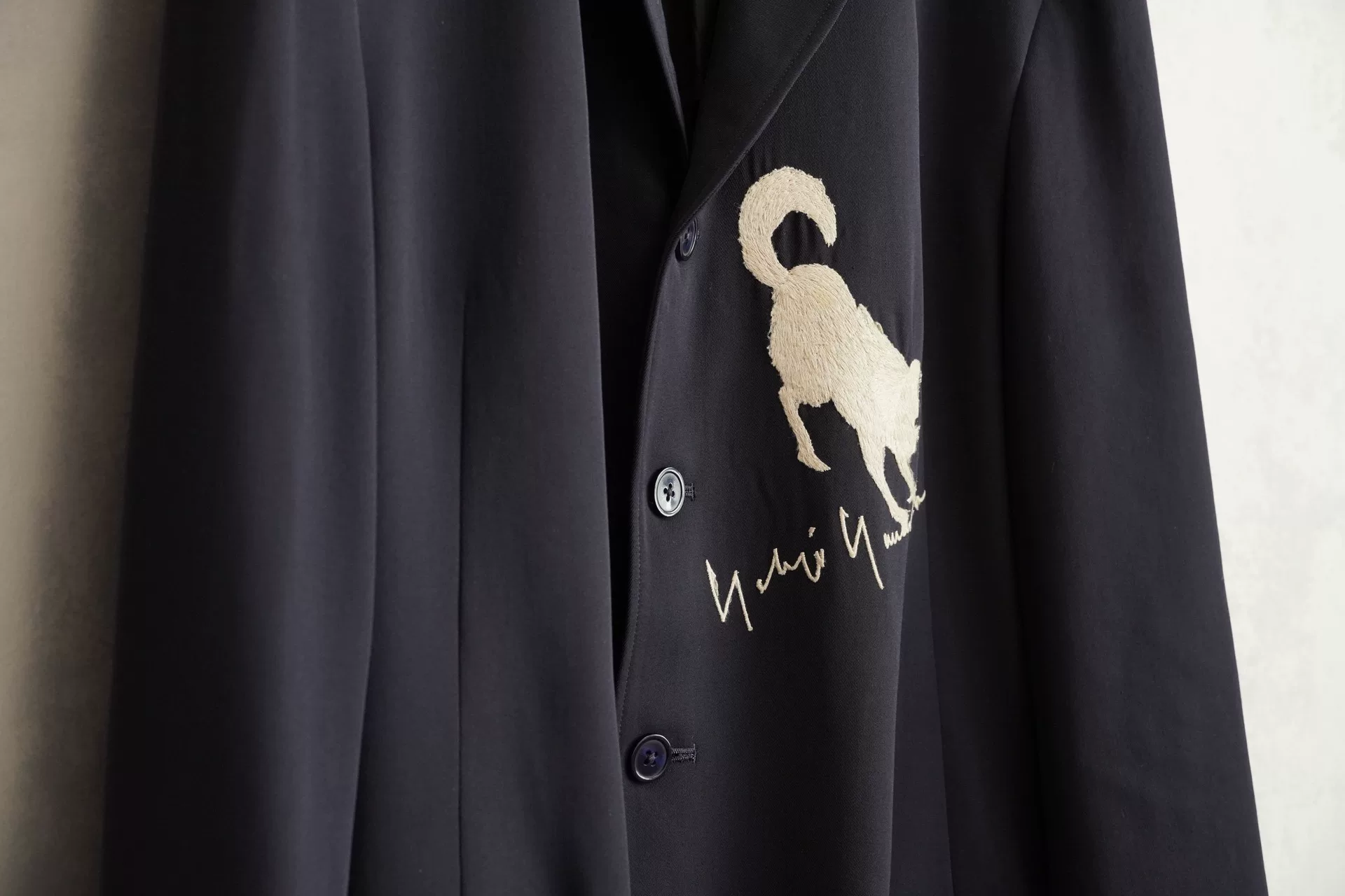 Yohji Yamamoto 90SS Embroidered Jacket — front