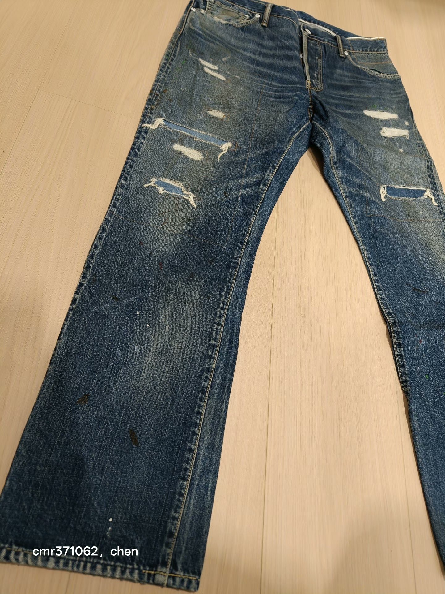 VISVIM 18AW SOCIAL SCULPTURE DENIM DRY4 — detail