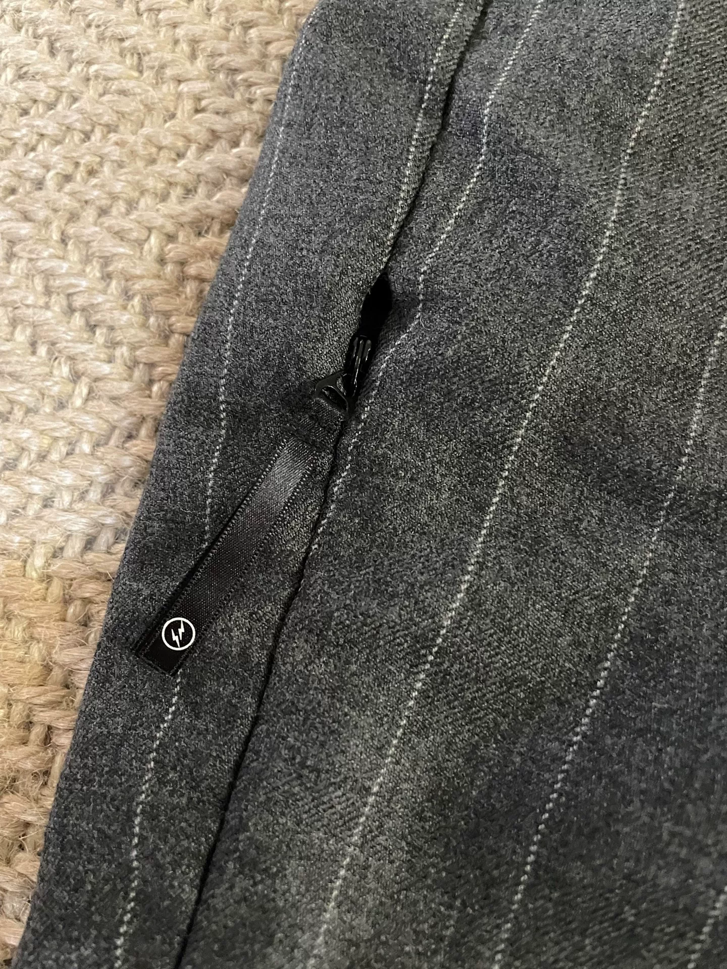 Denim by Vanquish & Fragment Wool Striped Pants — back