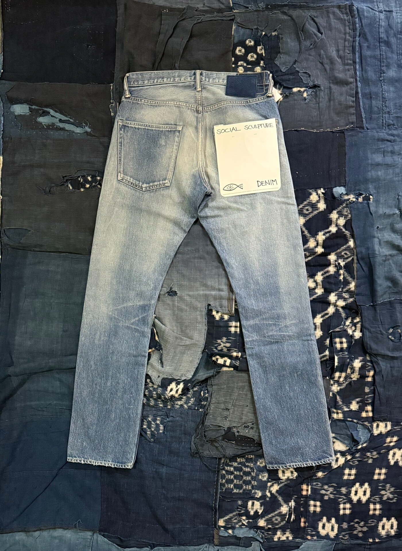 VISVIM SOCIAL SCULPTURE 01 SLIM DMGD — front