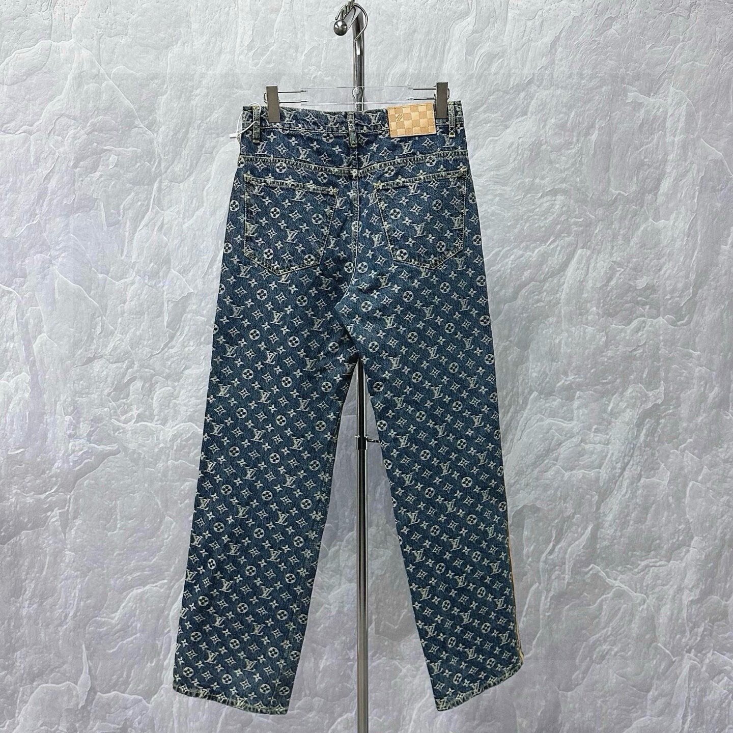 Louis Vuitton SS25 Monogram Denim Pants — back