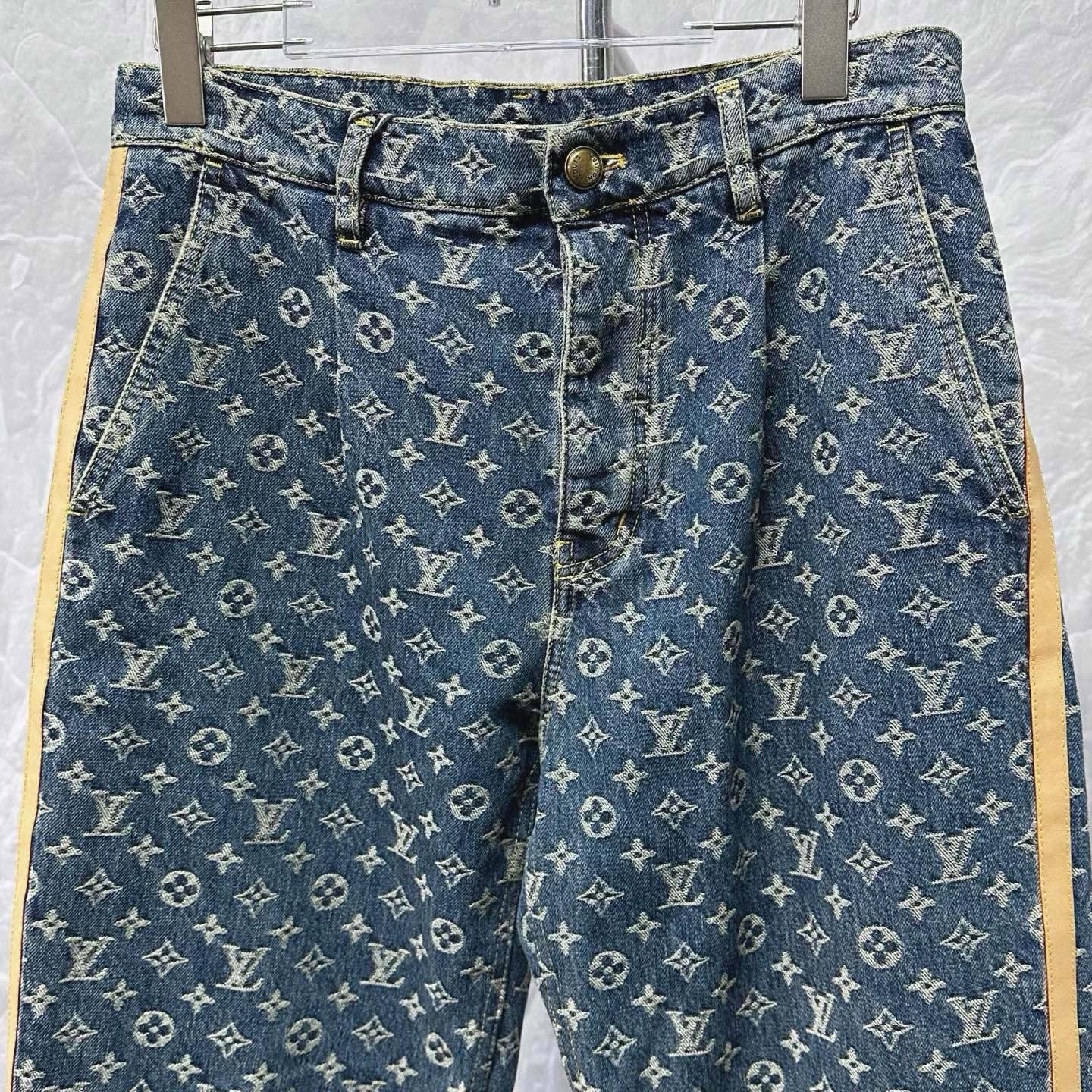 Louis Vuitton SS25 Monogram Denim Pants — front