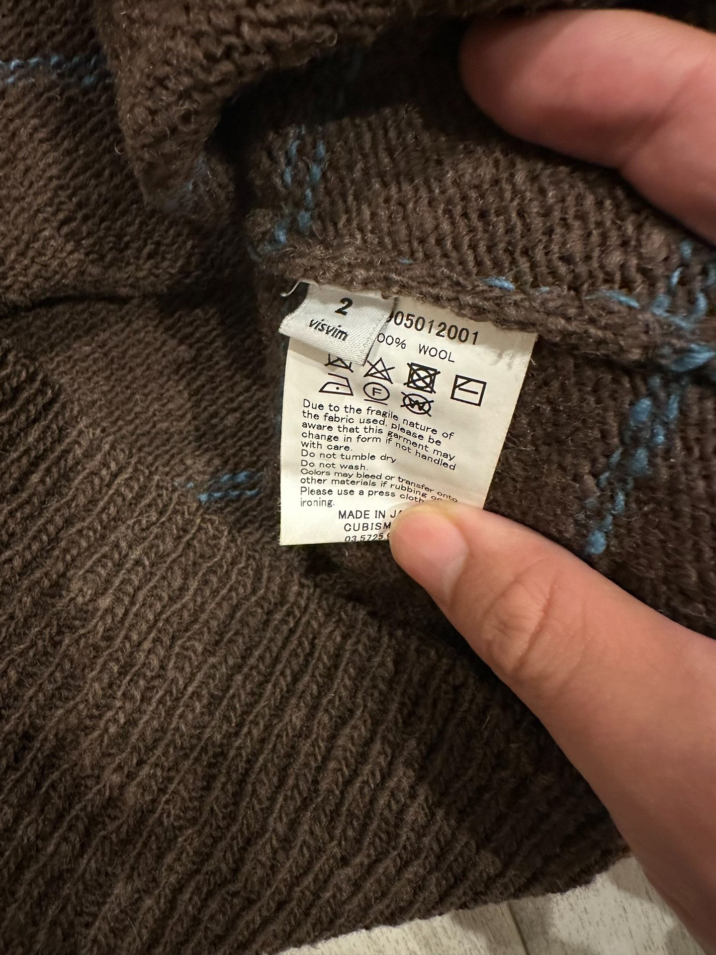 VISVIM 17AW ICT CREWNECK SWEATER — detail