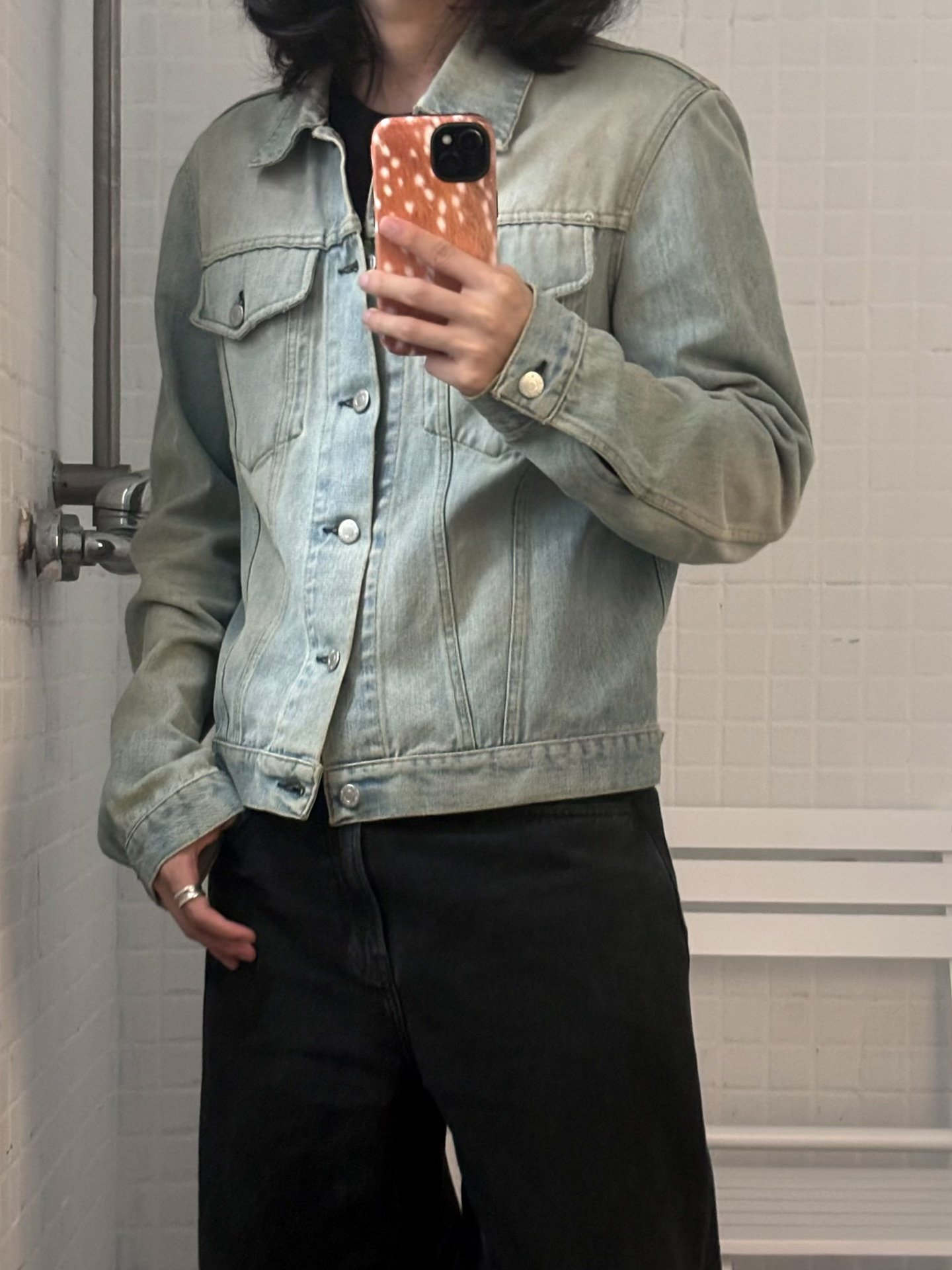 Helmut Lang 90's Washed Denim Jacket — front