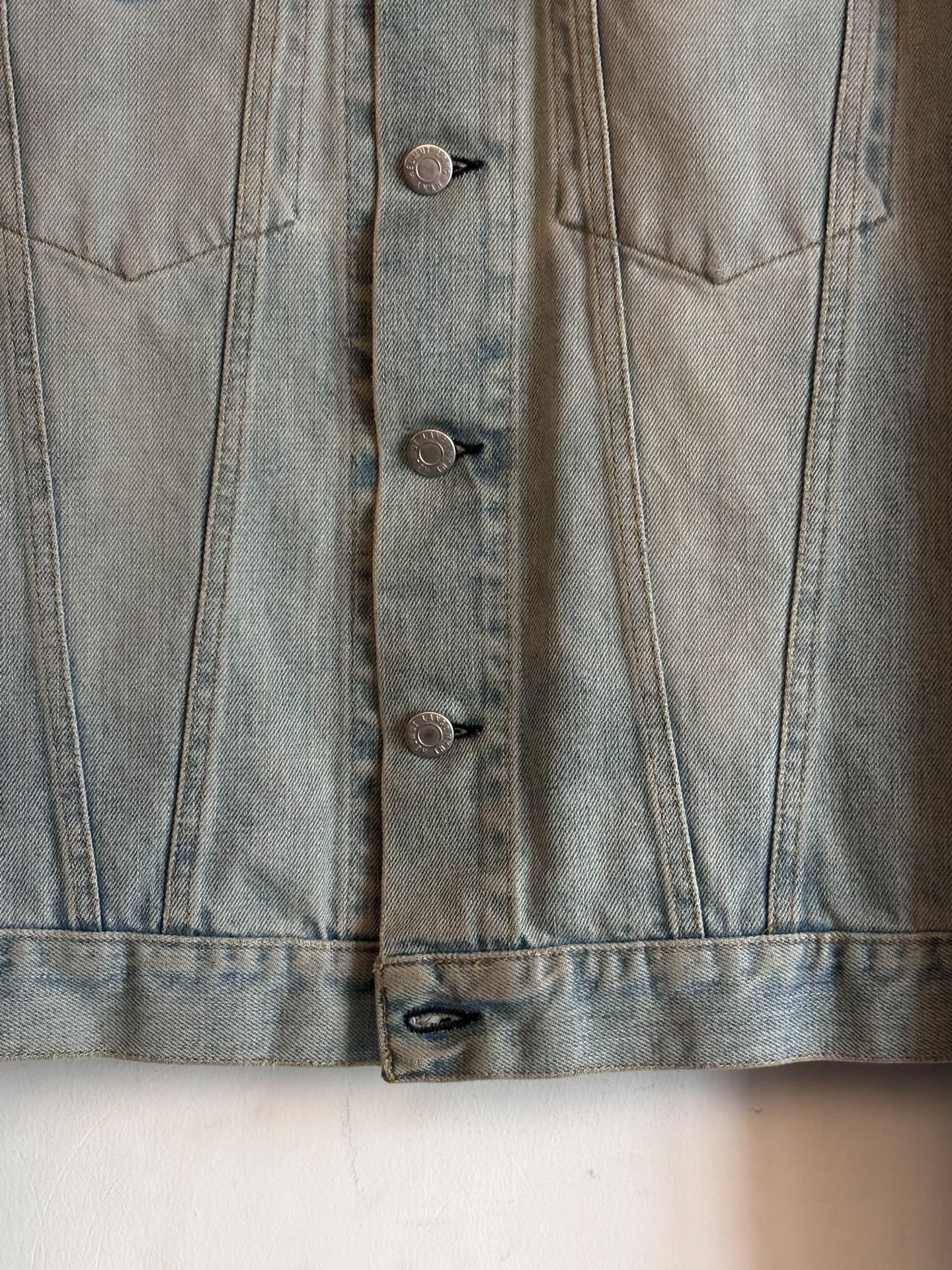 Helmut Lang 90's Washed Denim Jacket — label