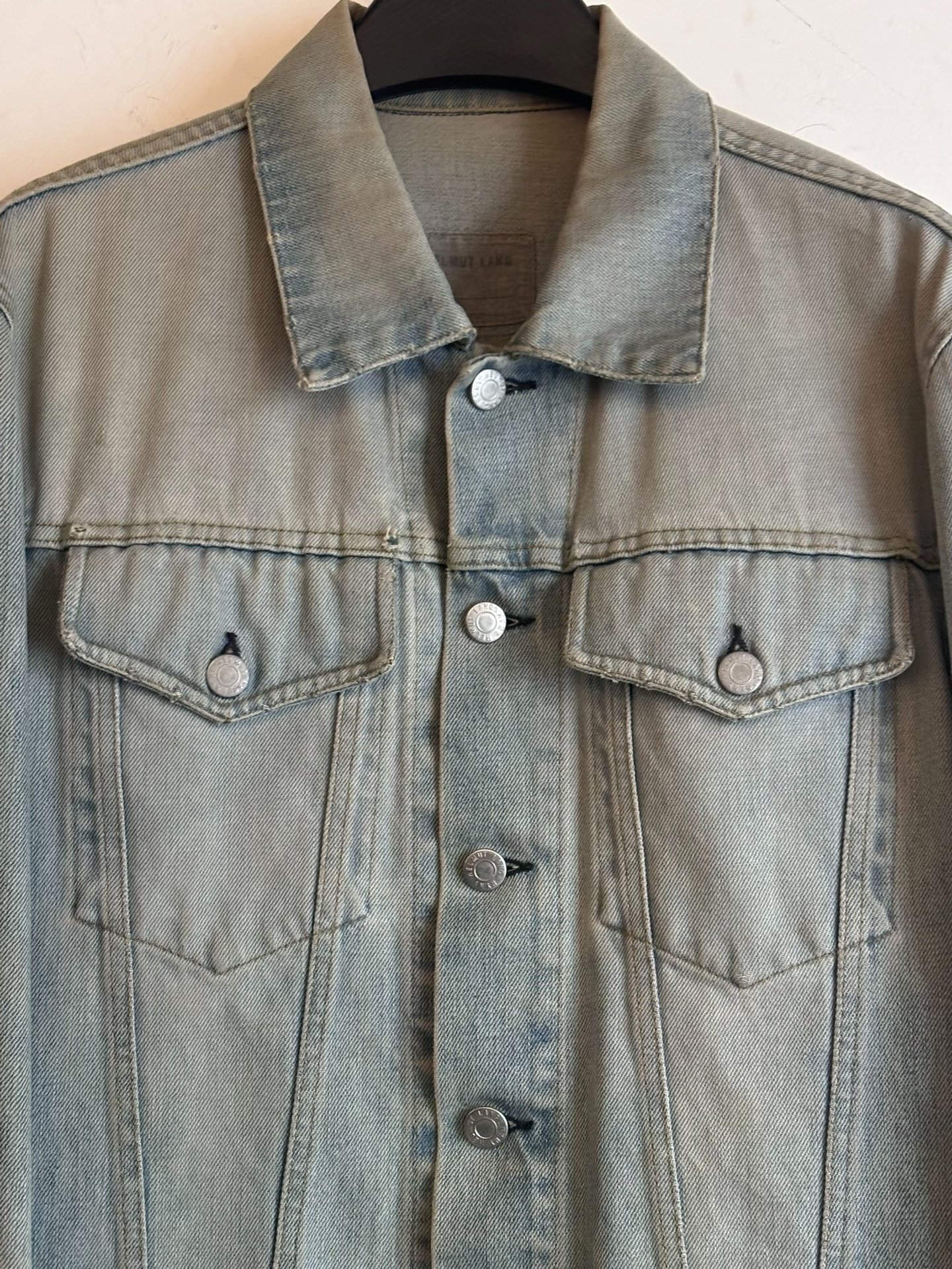 Helmut Lang 90's Washed Denim Jacket — back