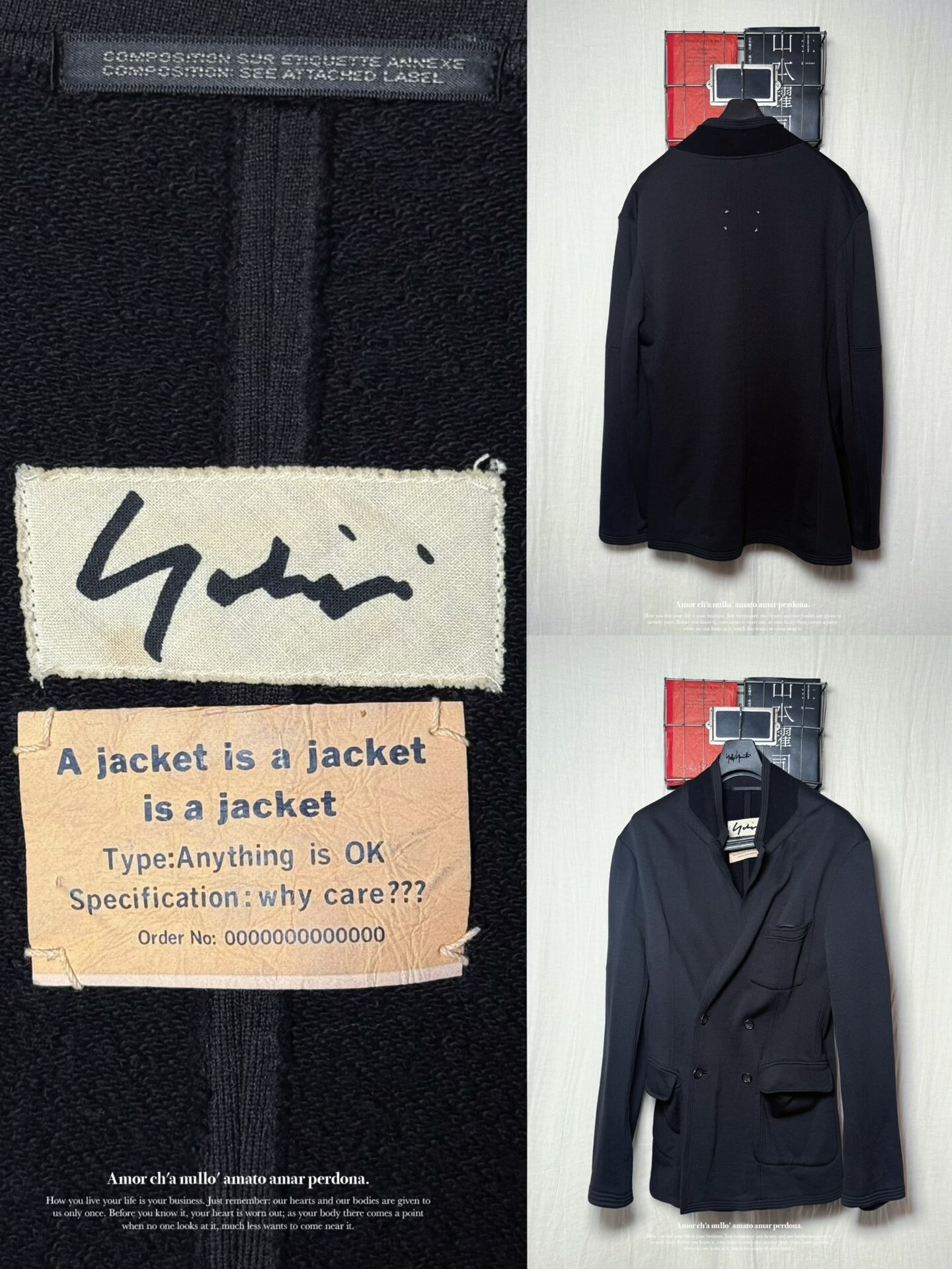 Yohji Yamamoto 1995ss Oversize Jacket