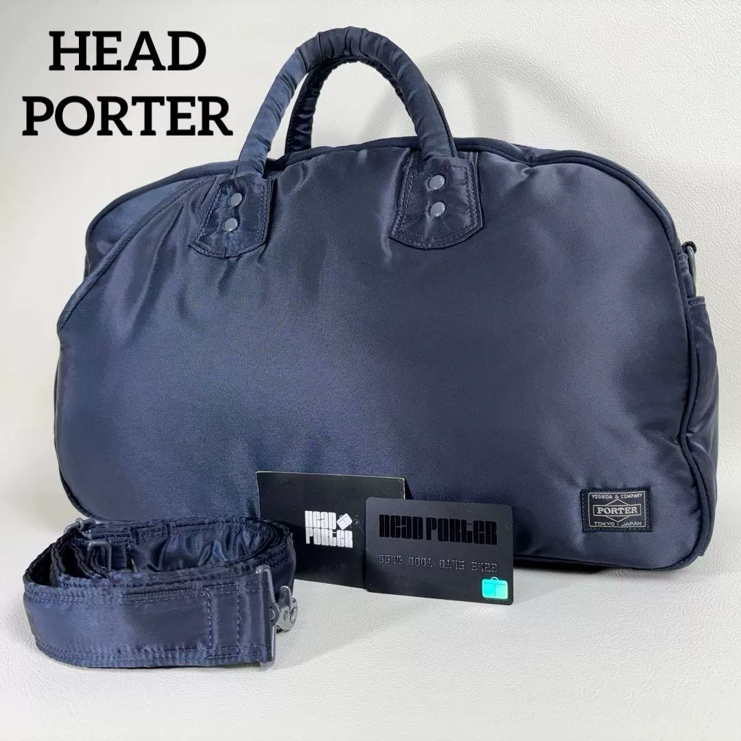 Head Porter Navy 2WAY Boston Bag