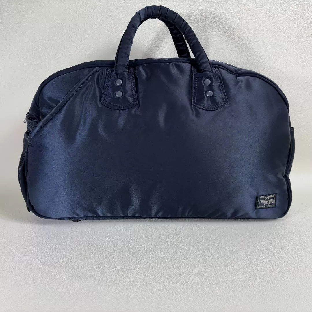 Head Porter Navy 2WAY Boston Bag — front