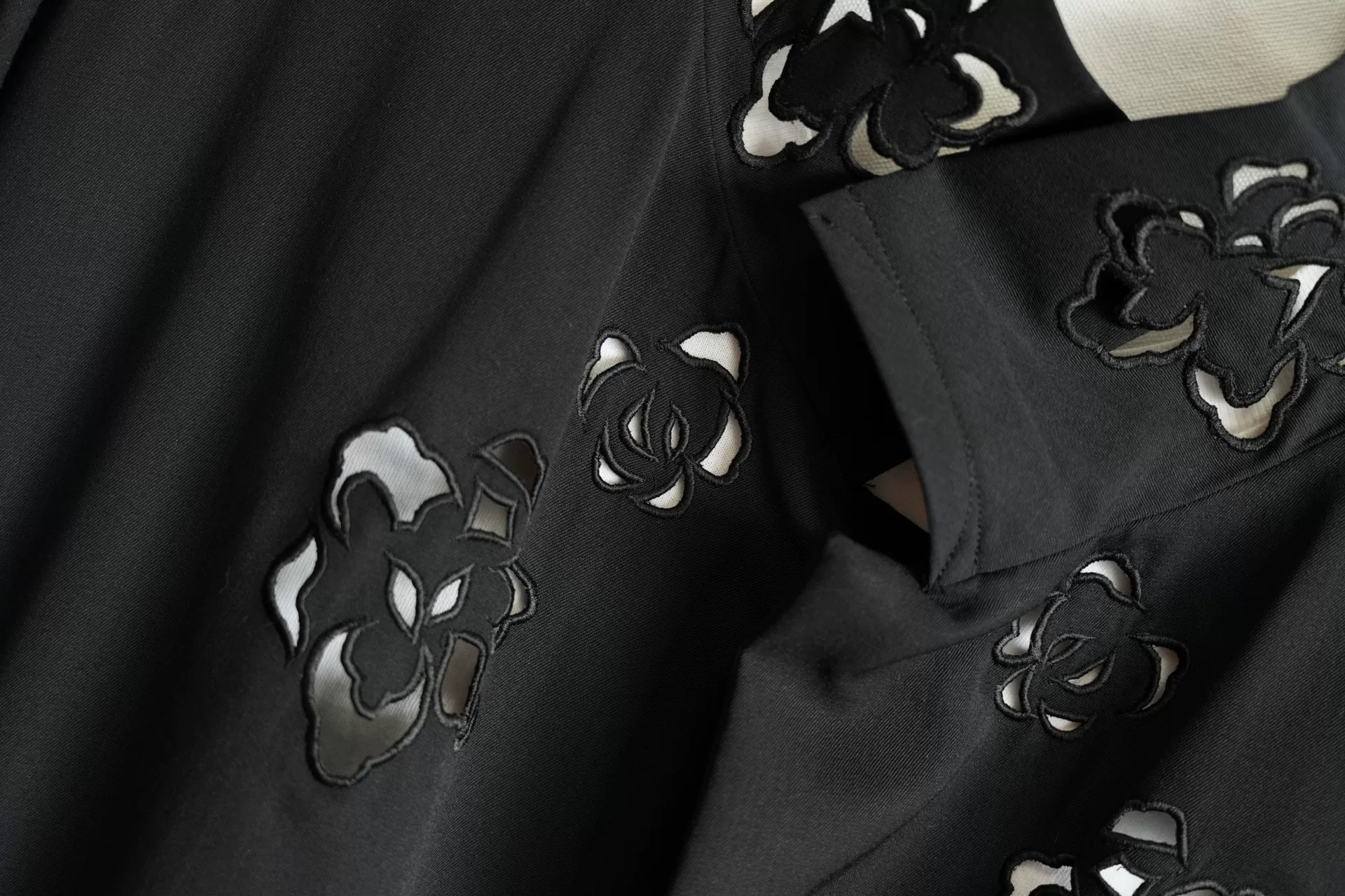 Yohji Yamamoto 96SS Rose Cut-Out Jacket — back