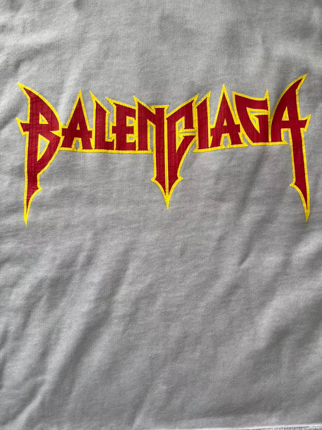 Balenciaga Logo Print Loose Hoodie — detail