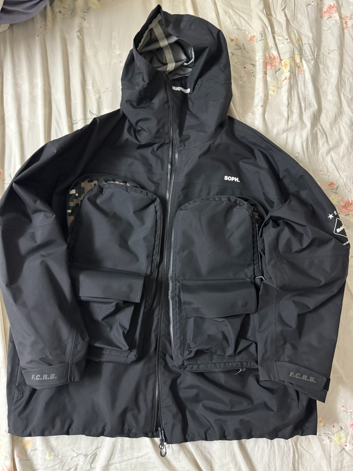 F.C.Real Bristol x SOPH. Hooded Jacket — front
