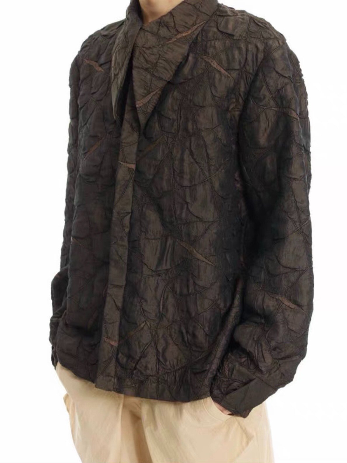 pet-tree-kor 23ss Leaf Fold Shirt — label