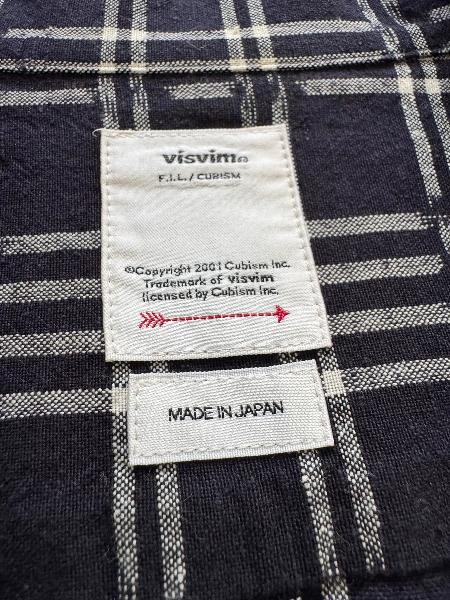 VISVIM 23AW Crosby S/S Kasuri Shirt — detail